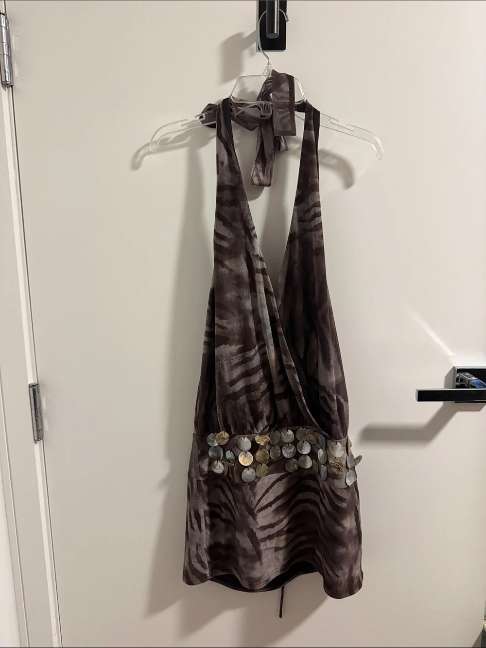 Edikted Malisha Iridescent Printed Mini Dress - Picture 2 of 3
